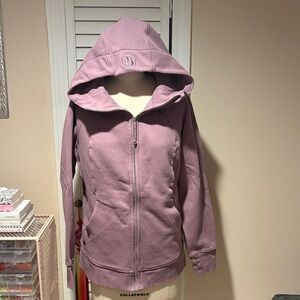 Lululemon full zip scuba hoodie in Lavender Luxe